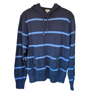 Faherty Sconset Hoodie Sweater Cashmere Blend Striped Men's L Flaw